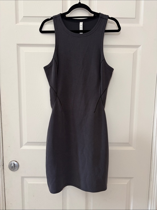 lululemon athletica Dresses & Skirts - Lululemon size 12 Women’s Ribbed Tank Dress - Charcoal Gray